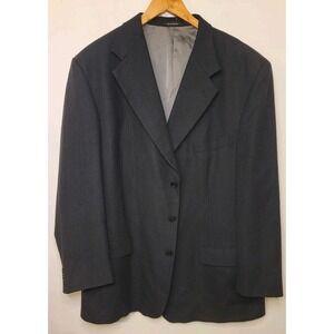 Monsieur by Givenchy Blazer Men's 50L Charcoal‎ Gray Sport Jacket Wool Unvented